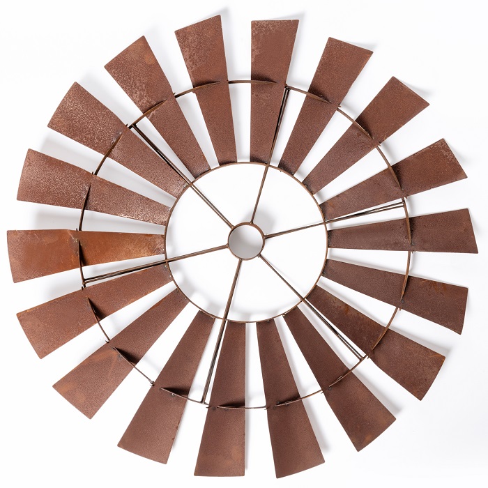 Windmill Wall Art Rust