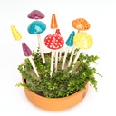 Mushroom Stick Colour Ceramic
