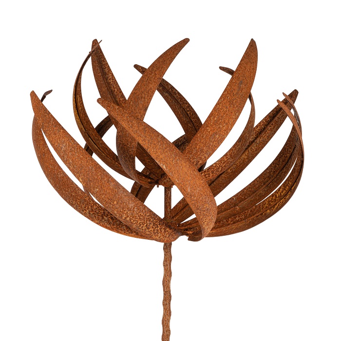 Wind Spinner Lotus Rust