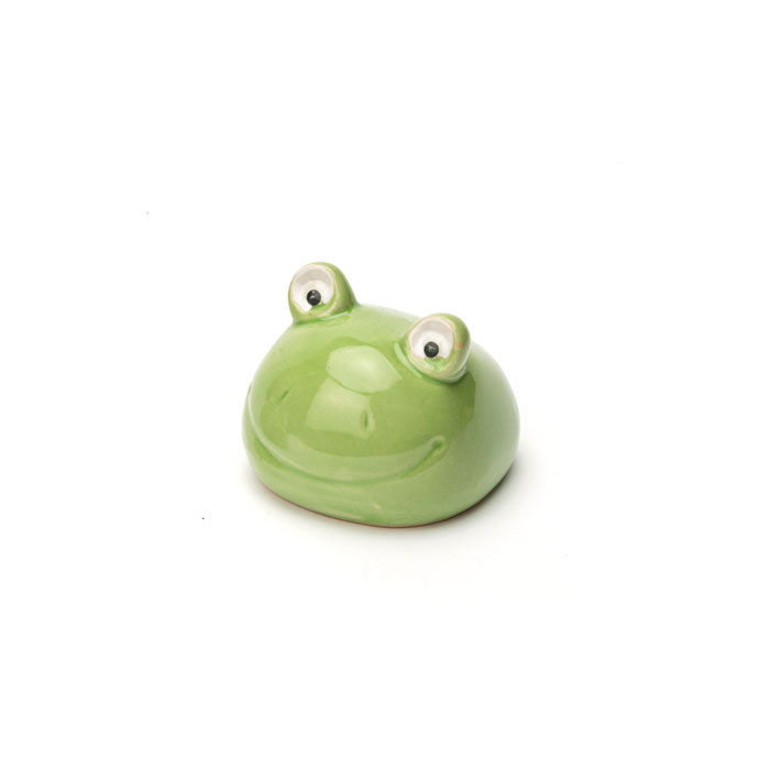Floating Frog Head Porcelain L