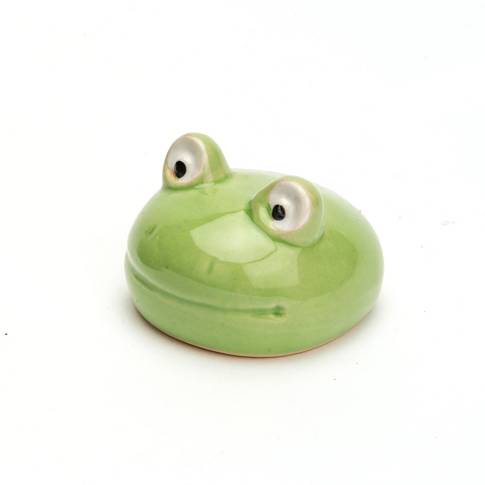 Floating Frog Head Porcelain M