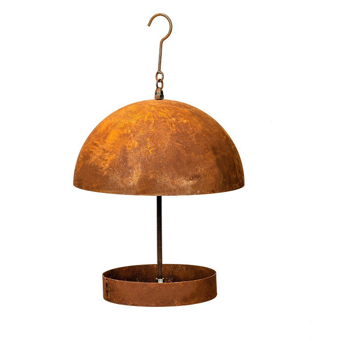 Bird Feeder Domed Rust Small