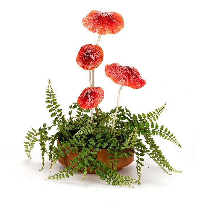 Mushroom Metal Mixed Red-+