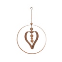 Orb Round Internal Heart Large