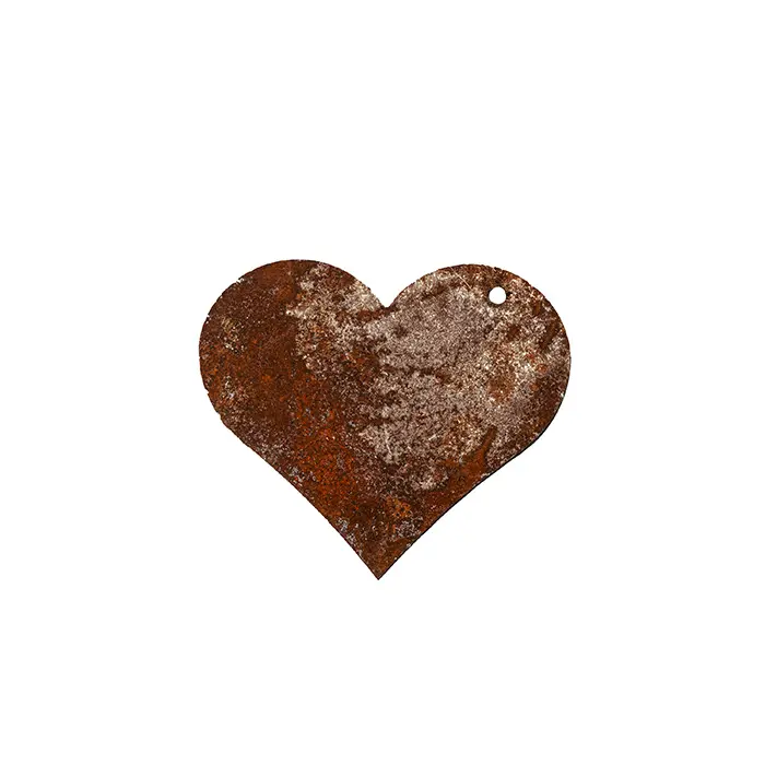 Heart Silhouette Rust Small-