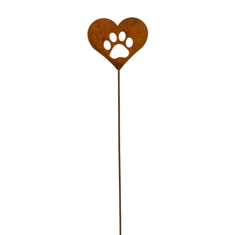 Stake Pet Print Rust Large