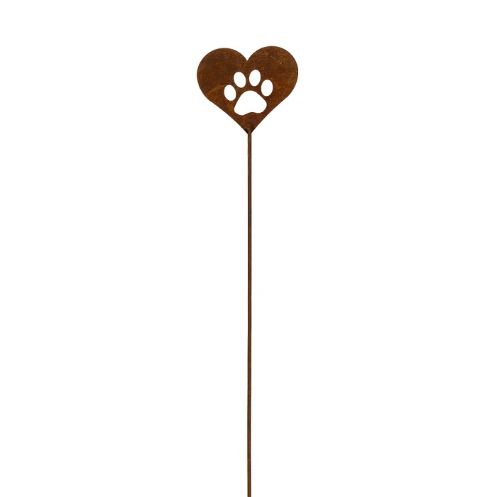 Stake Pet Print Rust Small