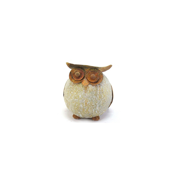 Round Owl Resin Small