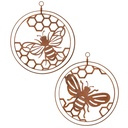 Double Ring Bee Corten Asst