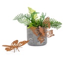 Pot Hanger Butterfly Corten L-