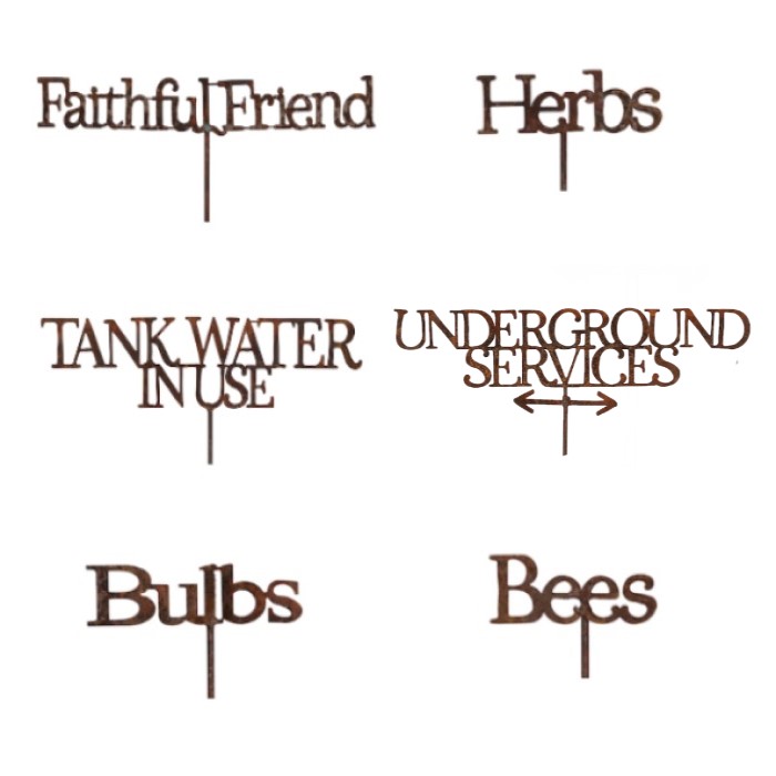 Stake Outdoor Signs Rust Ast-