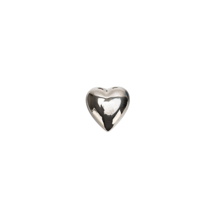 Floating Heart Silver Medium-+