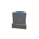 Urn Venetian Base Cast I Black