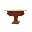 Urn Napoli Cast Iron Rust