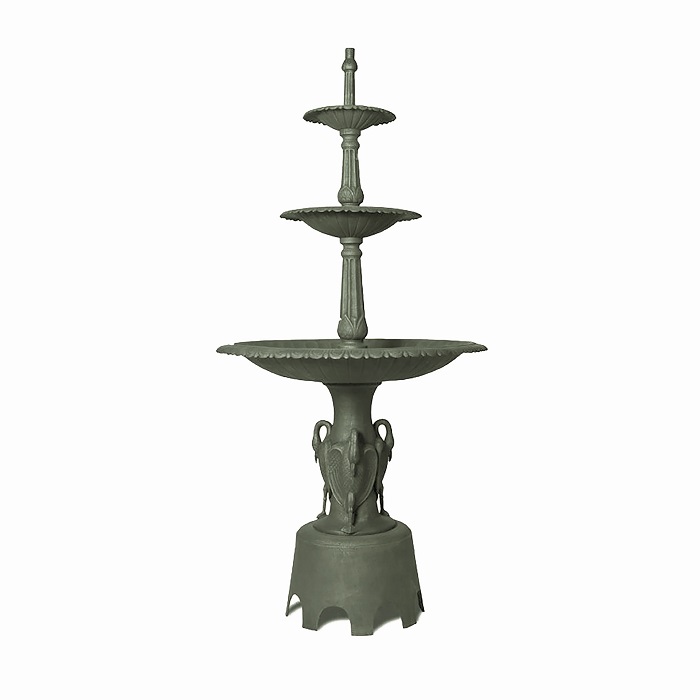 Fountain 3 Tier Crane Antique