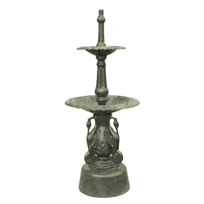 Fountain 2 Tier Crane Antique