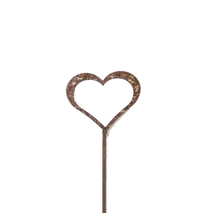 Stick Heart Frame Medium Rust