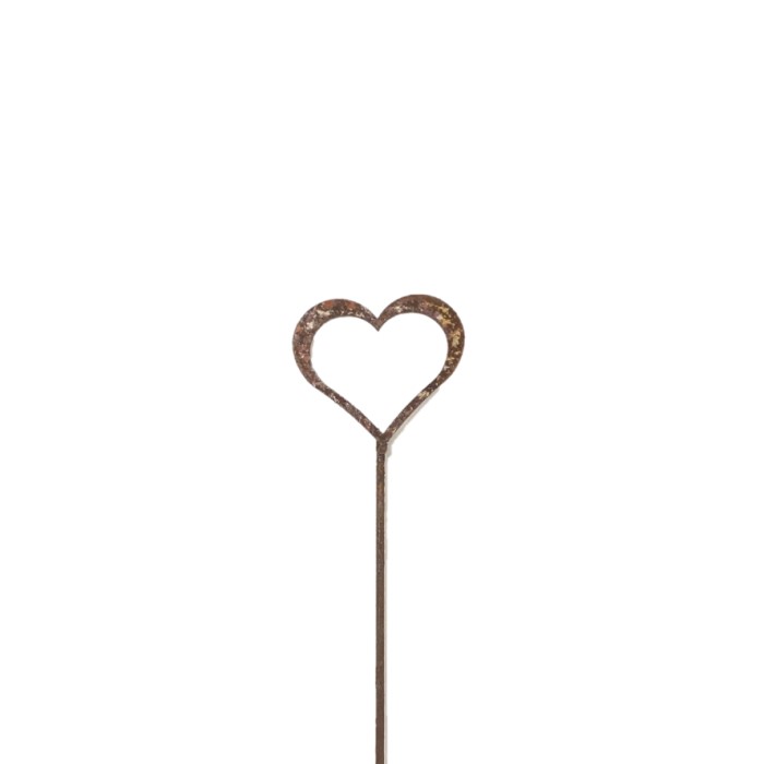 Stick Heart Frame Small Rust