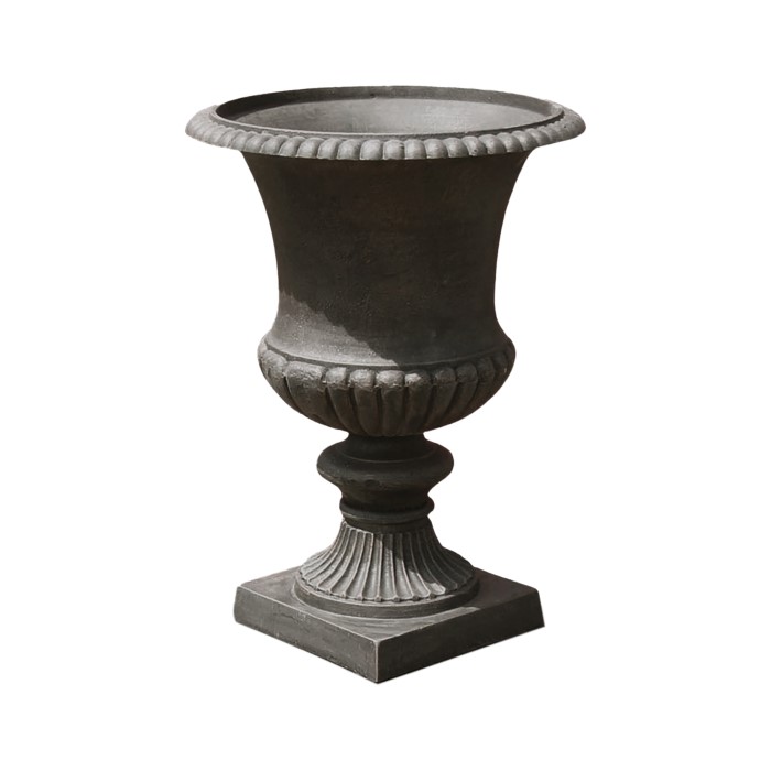Urn Caserta Cast Iron Black