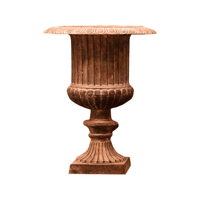 Urn Verona Cast Iron Rust