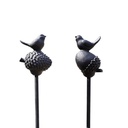 Stake Acorn Bird Cast Black