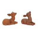 Sitting Deer Asst Cast I Rust
