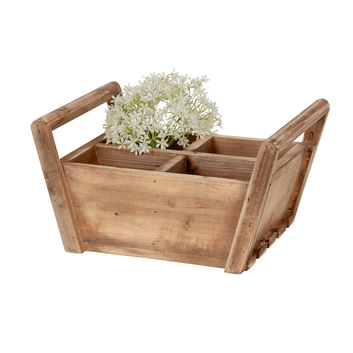 Trug 4 square Timber