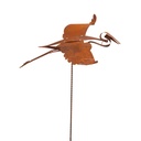 Large Wading Bird M/Steel Rust