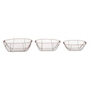 Wire Harvest Oval basket S/3
