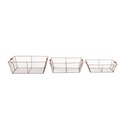Wire Harvest Rect basket S/3