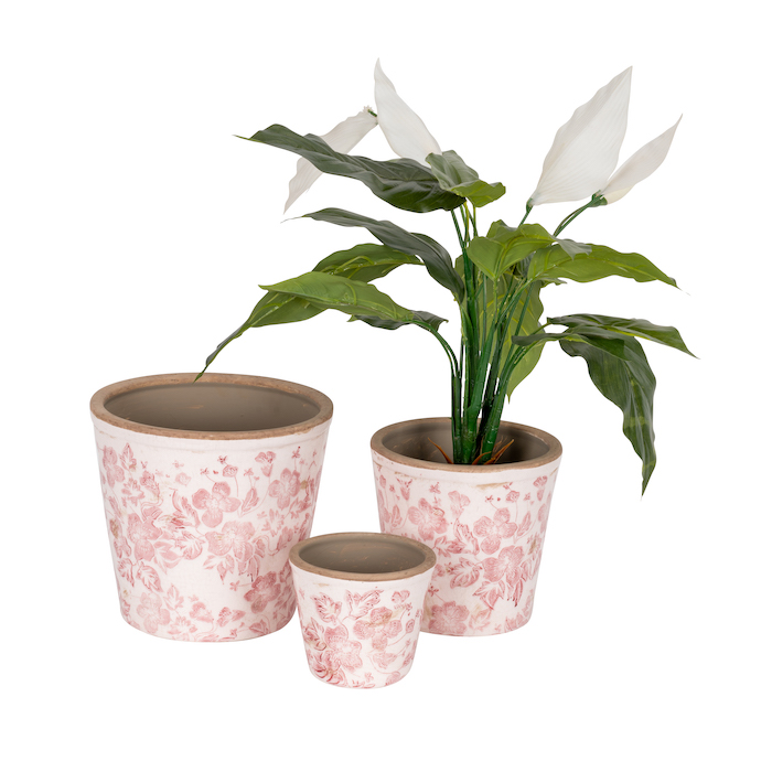 Pot Red Tall S/3
