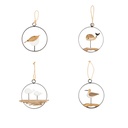12cm Decor Ring Whale/Bird