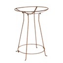 Bird Bath Stand Round Rust>