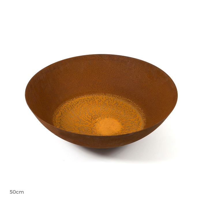 Fire Pit Wok Plant Rust 50cm