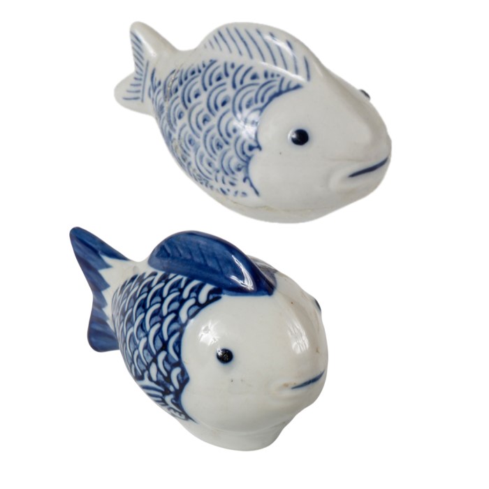Floating Fish Porcelain Large