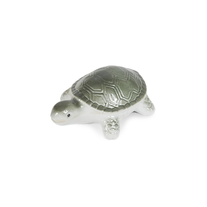 Floating Turtle Porcelain Sm