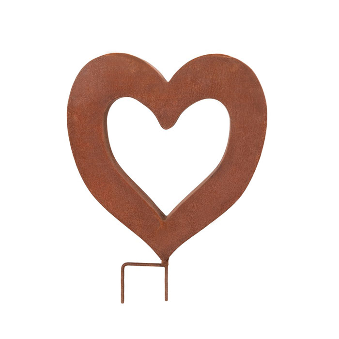 Heart Sculpture Rust Large