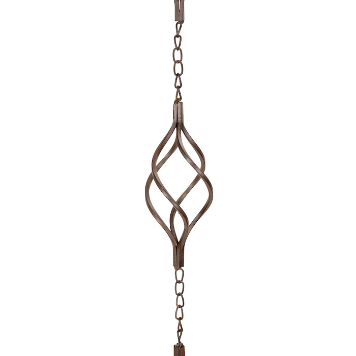 Swirl Rain Chain Brown