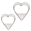 Basket Heart Wall S/2