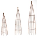 Obelisk Curved Rust S/3>
