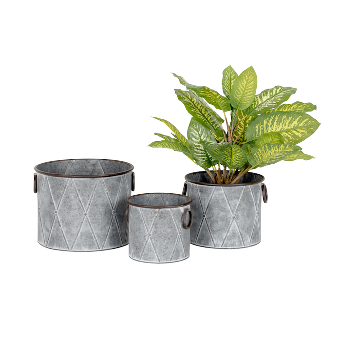 Pot Zinc Diamond S/3 -