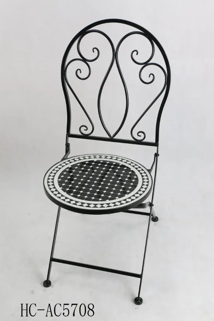 Black White Mosaic Chair