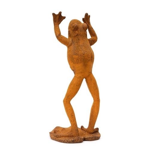 [10797] Frog Standing Cast Iron