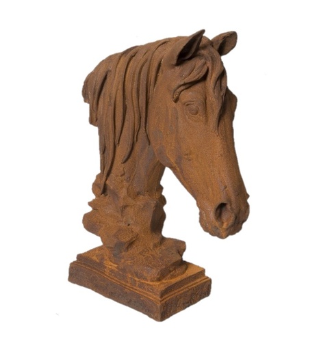 [12265] Horse Head Cast Iron Large