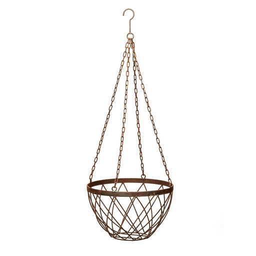 [12357] Hanging Basket 35cm Rust