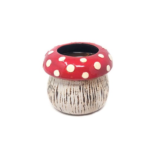 [13781] Mushroom Planter Red Large