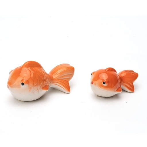 [13835] Floating Fantail Porcelain Lg
