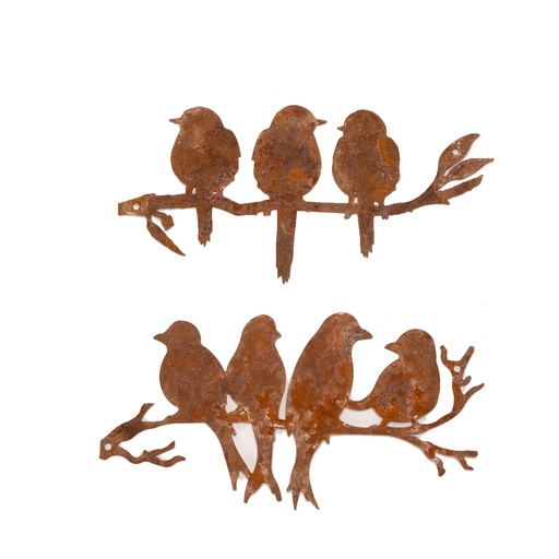 [14689] Swallows Silhouette Rust