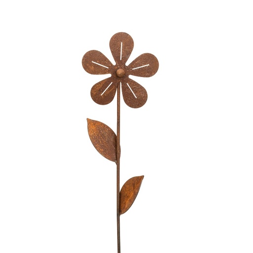 [15549] Stake Flower Simple Rust
