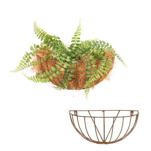 [15631] Wall Basket Half Rust